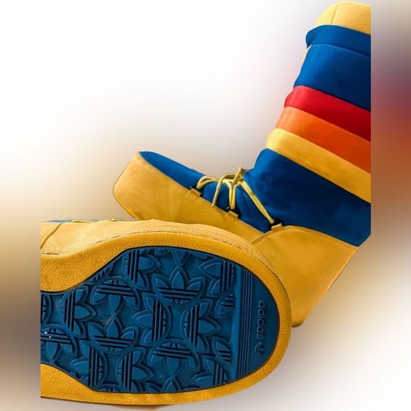 🌈RARE🌈 Adidas Retro Moonboots! Size US Men’s 8.5 / Women’s 10 - Picture 3 of 8